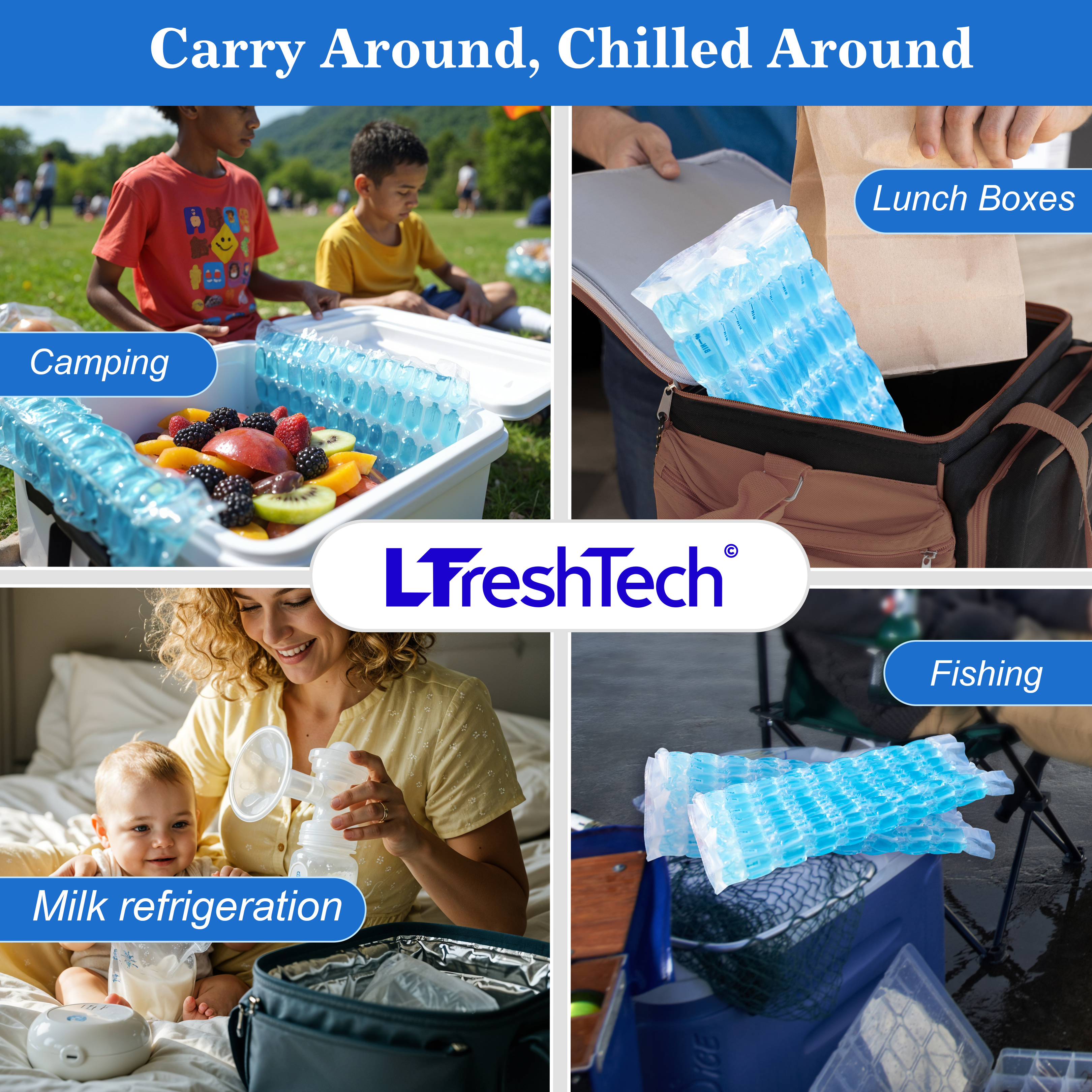 LFreshTech® Flexible Ice Sheet (cooling type) — usage