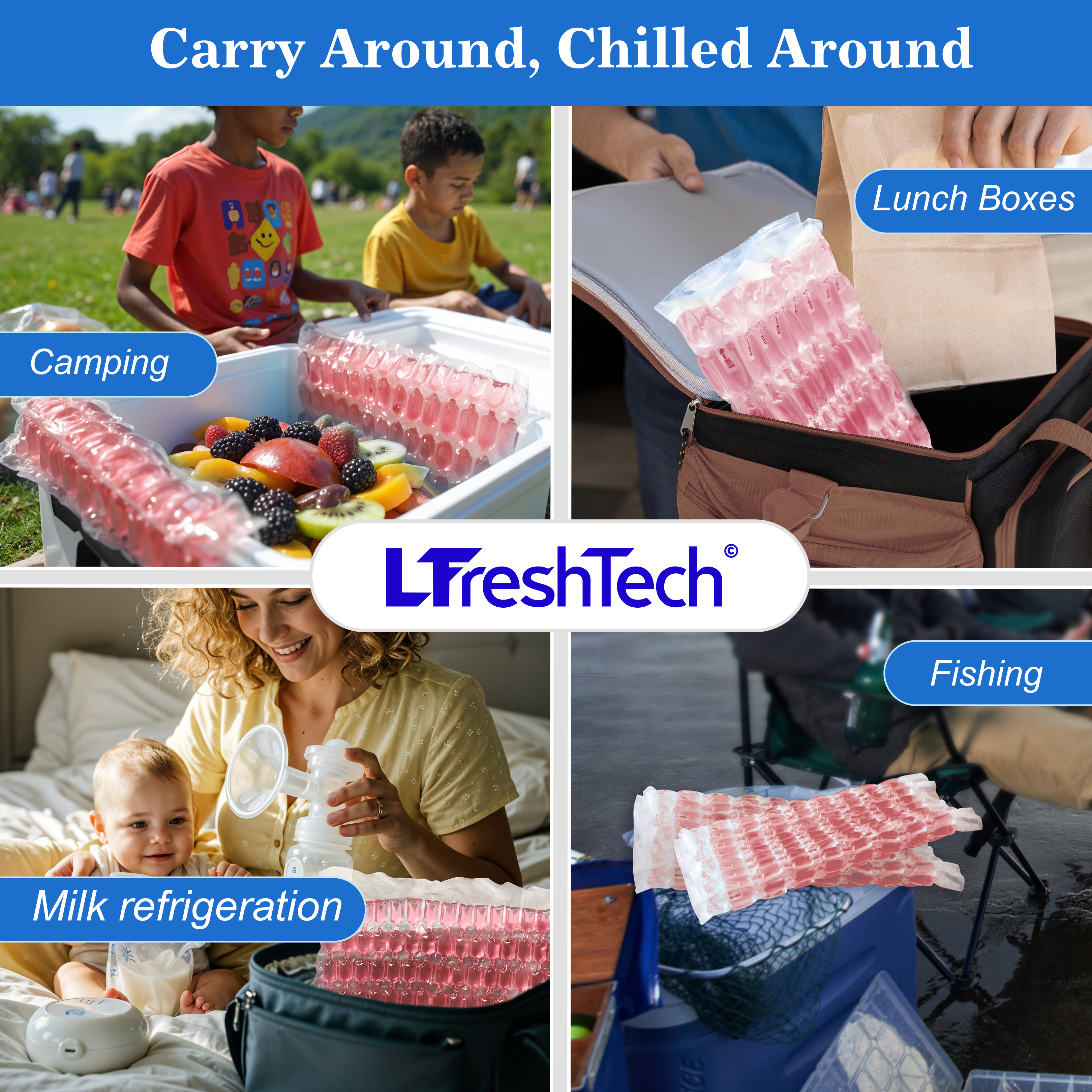 LFreshTech® Flexible Ice Sheet (freezing type) — usage